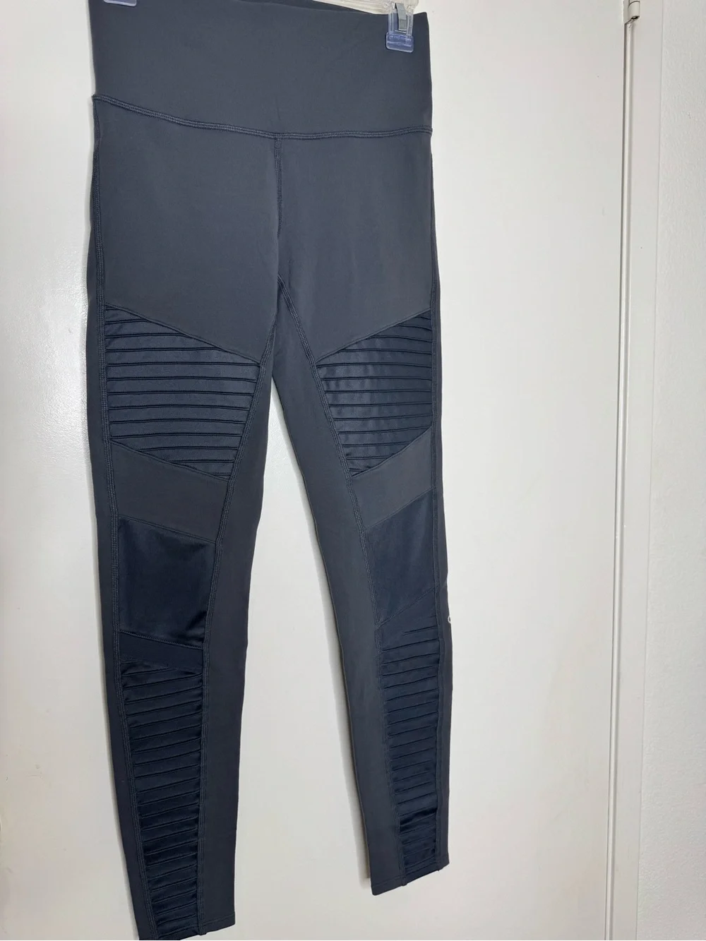 Alo Navy Moto Leggings